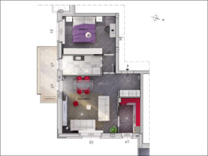 Rendering Bilocali Residenza Alpi